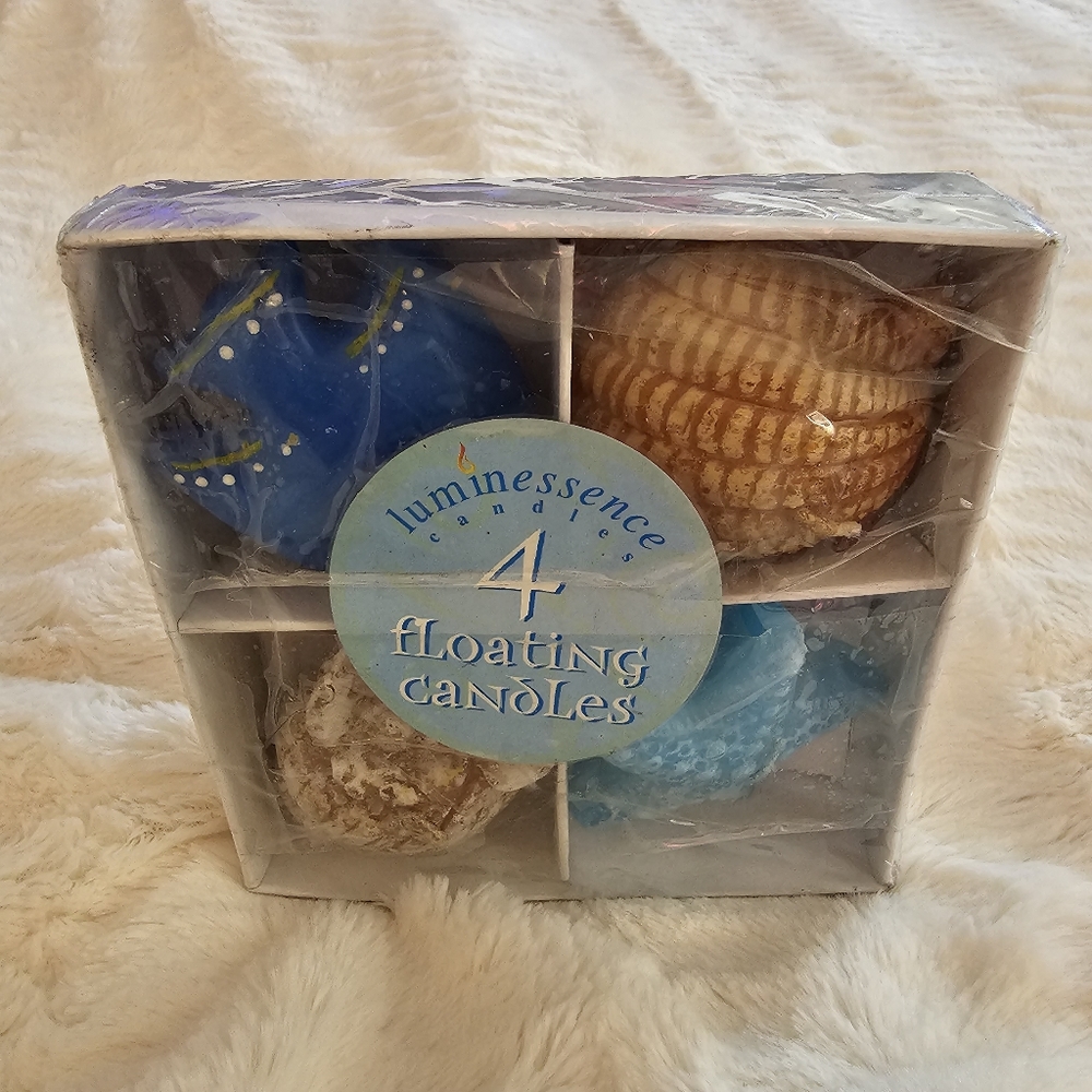 Luminessence Set Of 4 Floating Nautical Candles
